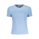 Tommy Hilfiger Blue Cotton Tops & T-Shirt