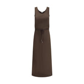 Brunello Cucinelli Satin Long Dress