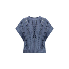 Brunello Cucinelli Lace-knit Vest