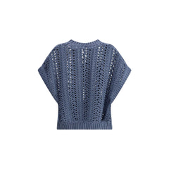 Brunello Cucinelli Lace-knit Vest