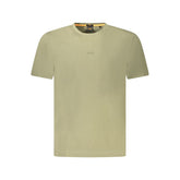 Hugo Boss Green Cotton Men TShirt