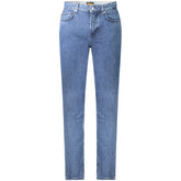 Hugo Boss Blue Cotton Men Jeans