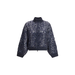 Brunello Cucinelli Sequined Cardigan