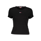 Tommy Hilfiger Black Cotton Tops & T-Shirt