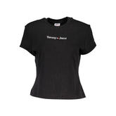 Tommy Hilfiger Black Cotton Tops & T-Shirt