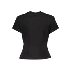 Tommy Hilfiger Black Cotton Tops & T-Shirt