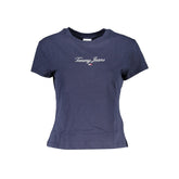 Tommy Hilfiger Blue Cotton Tops & T-Shirt