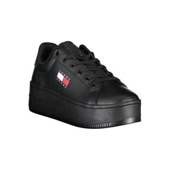 Tommy Hilfiger Black Polyester Sneaker