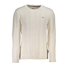 Tommy Hilfiger White Cotton Sweater