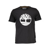 Timberland Black Cotton T-Shirt