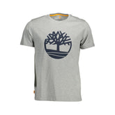 Timberland Gray Cotton T-Shirt