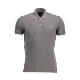 Napapijri Gray Cotton Polo Shirt