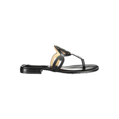 Ralph Lauren Black Leather Sandal