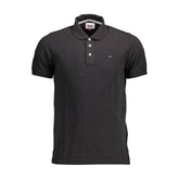 Tommy Hilfiger Black Cotton Polo Shirt