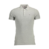 Tommy Hilfiger Gray Cotton Polo Shirt