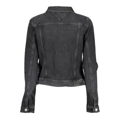 Tommy Hilfiger Black Cotton Jackets & Coat