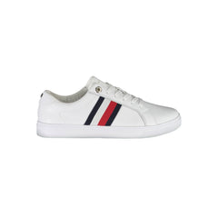 Tommy Hilfiger White Cotton Sneaker