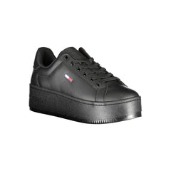 Tommy Hilfiger Black Polyester Sneaker