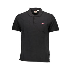 Levi's Black Cotton Polo Shirt