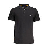 Timberland Black Cotton Polo Shirt
