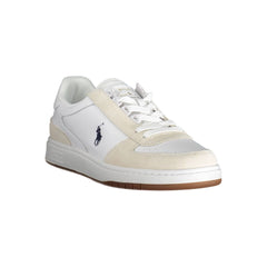 Ralph Lauren White Polyester Sneaker