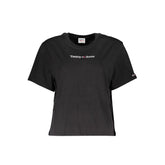 Tommy Hilfiger Black Cotton Tops & T-Shirt