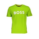 Hugo Boss Green Cotton T-Shirt