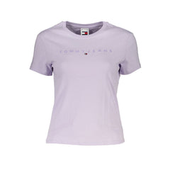 Tommy Hilfiger Purple Cotton Tops & T-Shirt