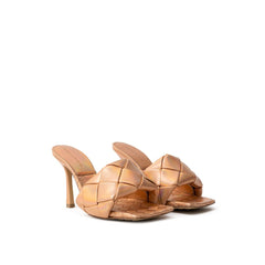 Bottega Veneta Bronze Leather Sandal