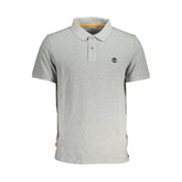 Timberland Gray Cotton Polo Shirt