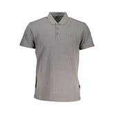 Napapijri Gray Cotton Polo Shirt