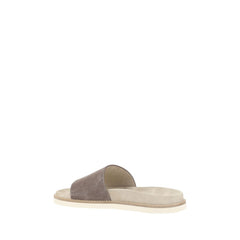 Brunello Cucinelli Suede leather Slippers