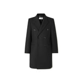 Saint Laurent Double-Breasted Wool Coat