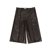 BLANCA VITA Faux Leather Shorts