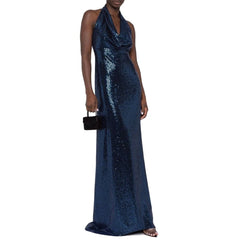 BLANCA VITA Sequin-Embellished Long Dress