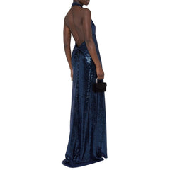 BLANCA VITA Sequin-Embellished Long Dress