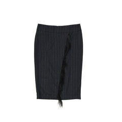 Brunello Cucinelli Wool Striped Skirt