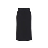 Fendi Virgin Wool Grain De Poud Skirt