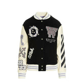 Off-White Wool Bomber Jacket