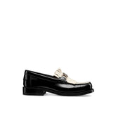 Dior Emblem Leather Loafers