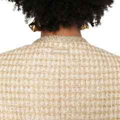 Miu Miu Check Lamé Jacket