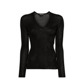 Tom Ford Sheer Fine-Ribbed Top