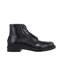 Prada Leather Lace-Up Boots