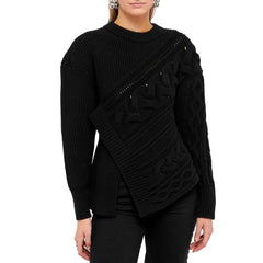 Alexander McQueen Asymmetric Wool Jumper
