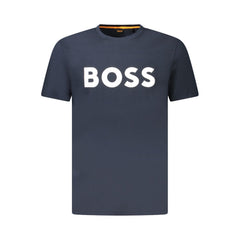Hugo Boss Blue Cotton T-Shirt