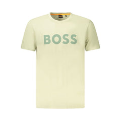 Hugo Boss Green Cotton T-Shirt