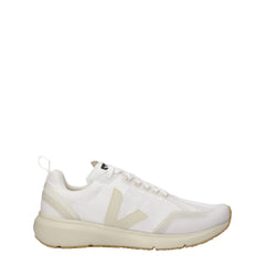 Veja White Fabric Sneakers