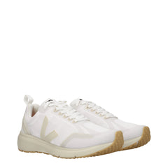 Veja White Fabric Sneakers