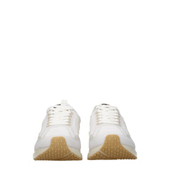 Veja White Fabric Sneakers