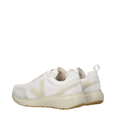 Veja White Fabric Sneakers